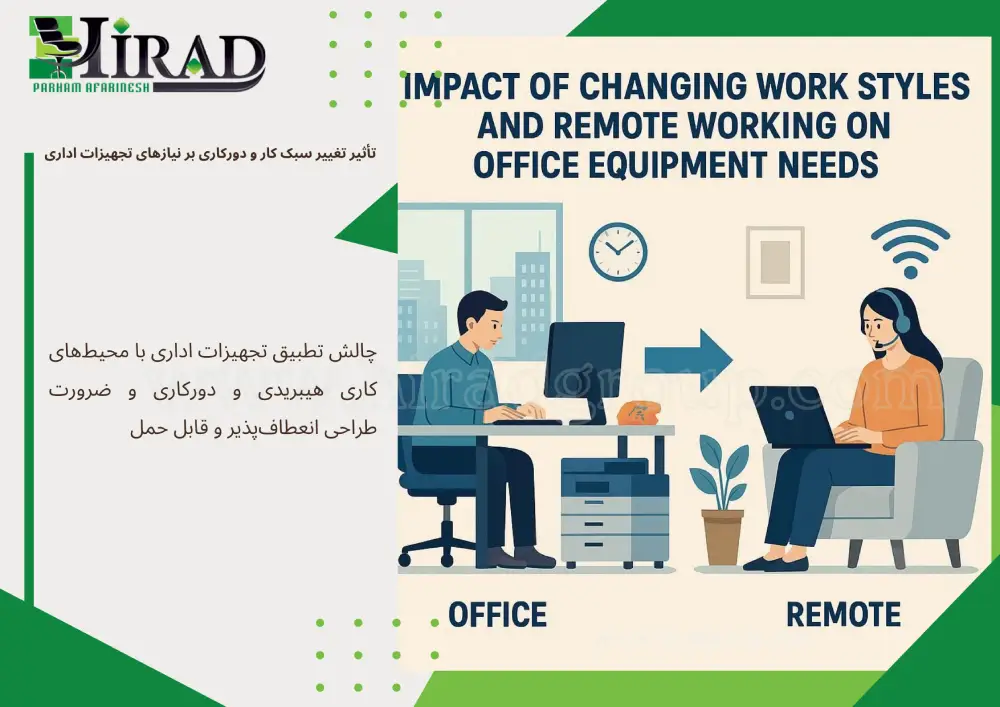 تأثیر تغییر سبک کار و دورکاری بر نیازهای تجهیزات اداری